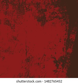 Grunge Red Color Texture For your Design. Empty expressive Distressed Background. EPs10 vector