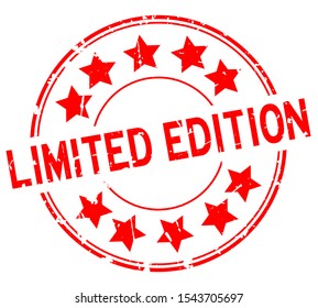 Grunge Red Limited Edition Word Star Stock Vector (Royalty Free ...