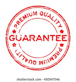 Grunge red premium quality guarantee rubber stamp