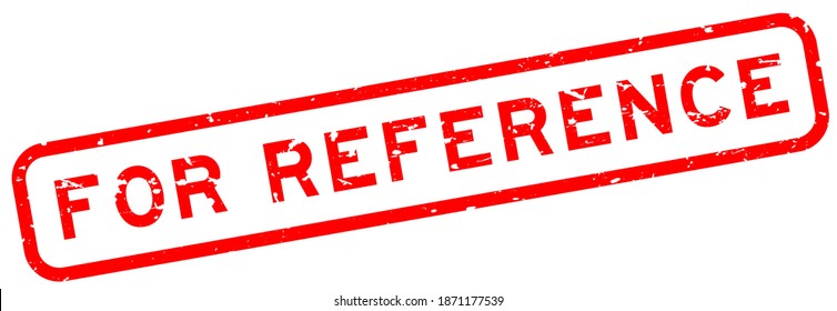 Rojo grueso para la palabra de referencia sello de sello de goma cuadrado sobre fondo blanco