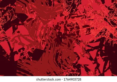 Grunge red seamless. An abstract texture. Template for printing on fabric, Wallpaper. Chaotic repeating pattern. Pop art background