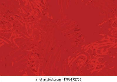 Grunge red seamless. An abstract texture. Template for printing on fabric, Wallpaper. Chaotic repeating pattern. Pop art background