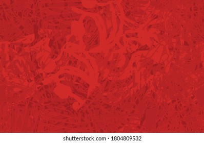 Rot nahtlos. Eine abstrakte Textur. Vorlage für den Druck auf Stoff, Tapete. Chaotisches Wiederholmuster. Pop-Art-Hintergrund