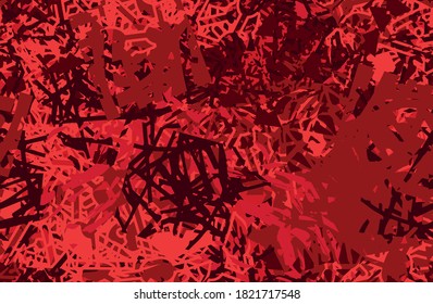 Rot nahtlos. Eine abstrakte Textur. Vorlage für den Druck auf Stoff, Tapete. Chaotisches Wiederholmuster. Pop-Art-Hintergrund