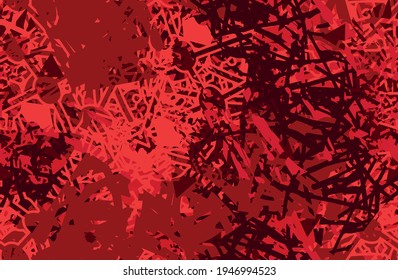 Grunge red seamless. An abstract texture. Template for printing on fabric, Wallpaper. Chaotic repeating pattern. Pop art background