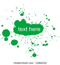 Grunge red splash banner vector