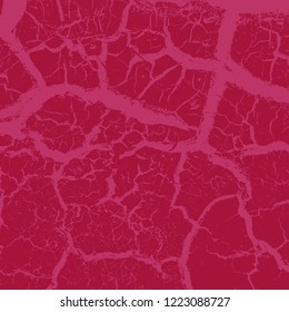 Grunge Red Square Texture For your Design. Empty expressive Distressed Background. EPs10 vector.