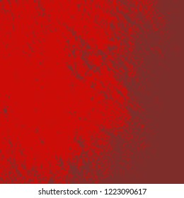 Grunge Red Square Texture For your Design. Empty expressive Distressed Background. EPs10 vector.