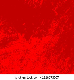 Grunge Red Square Texture For your Design. Empty expressive Distressed Background. EPs10 vector.