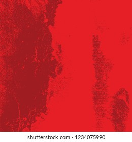 Grunge Red Square Texture For your Design. Empty expressive Distressed Background. EPs10 vector.