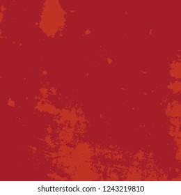 Grunge Red Square Texture For your Design. Empty expressive Distressed Background. EPs10 vector.