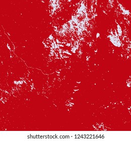 Grunge Red Square Texture For your Design. Empty expressive Distressed Background. EPs10 vector.