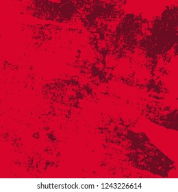 Grunge Red Square Texture For your Design. Empty expressive Distressed Background. EPs10 vector.