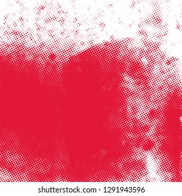 Grunge Red Square Texture For your Design. Empty expressive Distressed Background. EPs10 vector.