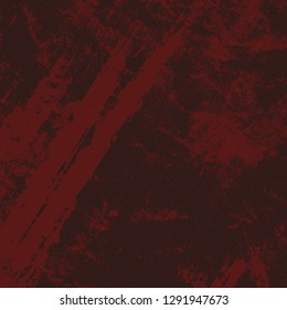 Grunge Red Square Texture For your Design. Empty expressive Distressed Background. EPs10 vector.