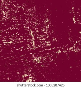 Grunge Red Square Texture For your Design. Empty expressive Distressed Bloody Background. EPs10 vector.