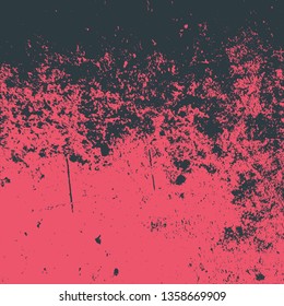 Grunge Red Square Texture For your Design. Empty expressive Distressed Background. EPs10 vector