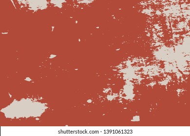 Grunge Red Square Texture For your Design. Empty expressive Distressed Background. EPs10 vector. 