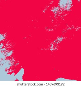 Grunge Red Square Texture For your Design. Empty expressive Distressed Background. EPs10 vector.