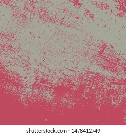Grunge Red Square Texture For your Design. Empty expressive Distressed Background. EPs10 vector.