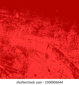 Grunge Red Square Texture For your Design. Empty expressive Distressed Background. EPs10 vector.