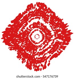 Grunge red stamp draft mockups of grunge overlay basis texture for your design. EPS10 vector.