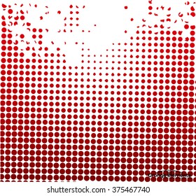 Grunge red texture background - abstract isolated stock vector design template
