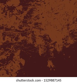 Grunge Red Texture For your Design. Empty expressive Distressed Background. Color vintage aged artistic template. EPs10 vector