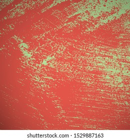 Grunge Red Texture For your Design. Empty expressive Distressed Background. Color vintage aged artistic template. EPs10 vector