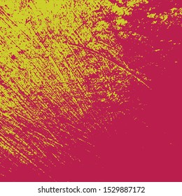 Grunge Red Texture For your Design. Empty expressive Distressed Background. Color vintage aged artistic template. EPs10 vector