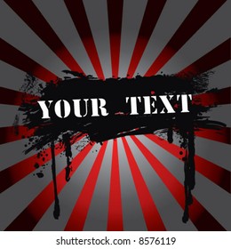 Grunge red vector