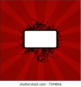 grunge red vector illustration background