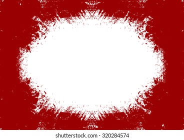 Grunge red and White Distress Texture. Vector Illustration.