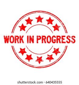 Work Progress Stamp Images Stock Photos Vectors Shutterstock