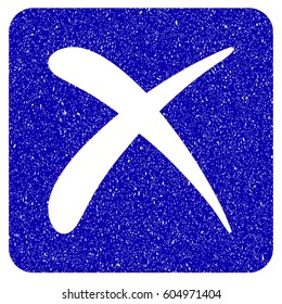 Grunge Reject rubber seal stamp watermark. Icon symbol with grunge design and unclean texture. Unclean vector blue sign.