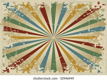 Grunge retro Burst