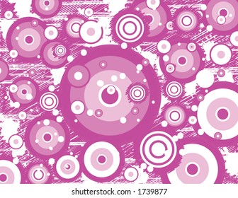 grunge retro circles