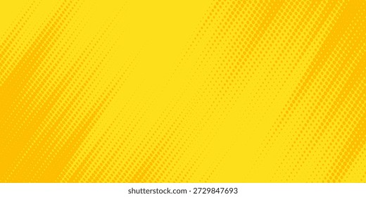 Grunge Retro Comic gelber Hintergrund Rastergradient Halbton Stockdesign Sport