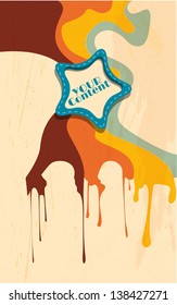 grunge retro paper texture abstract strips background - vector illustration