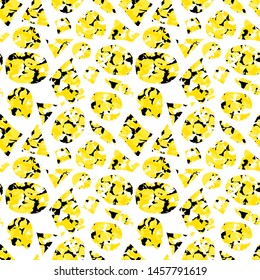 Grunge retro pattern. Terrazzo. Geometric shapes. Splatter. Splash. Abstract background. Fabric design. Fashion. Textile.