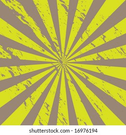 grunge retro style sunburst