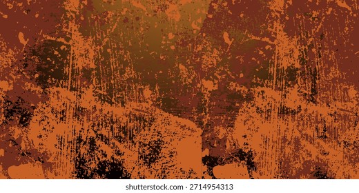 Textura retro grunge, fondo envejecido con Elementos de estilo vintage y diferentes patrones de color: amarillo (beige); marrón; gris; rojo (naranja). eps 10