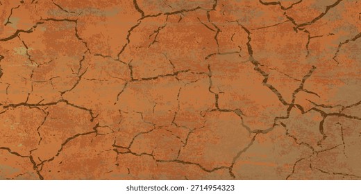 Textura retro grunge, fondo envejecido con Elementos de estilo vintage y diferentes patrones de color: amarillo (beige); marrón; gris; rojo (naranja). eps 10