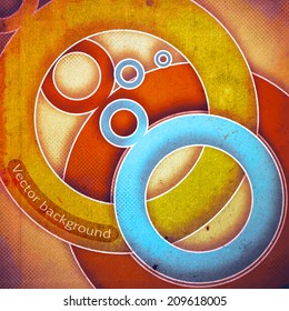 Grunge retro vector background 