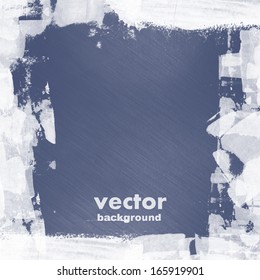 grunge retro vintage frame, vector background