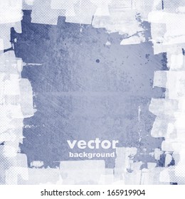 grunge retro vintage frame, vector background