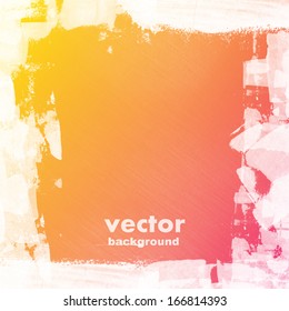 grunge retro vintage frame, vector background