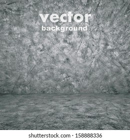 grunge retro vintage interior, vector background