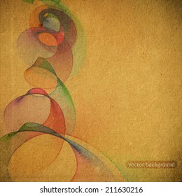 grunge retro vintage paper texture, vector background
