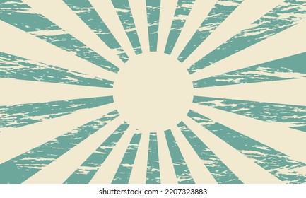 Grunge Retro Vintage Sunburst Background